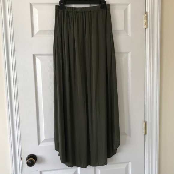 Chelsea Sky green high-low skirt - Picture 3 of 3